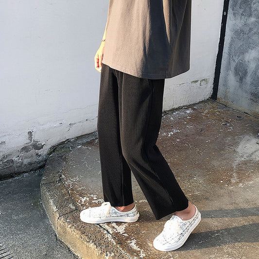 Loose Pleated Corduroy pants